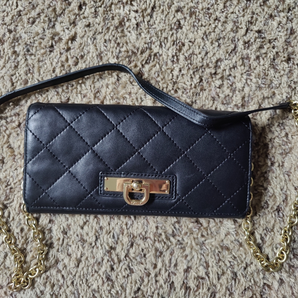 Dkny Quilted leather crossbody
